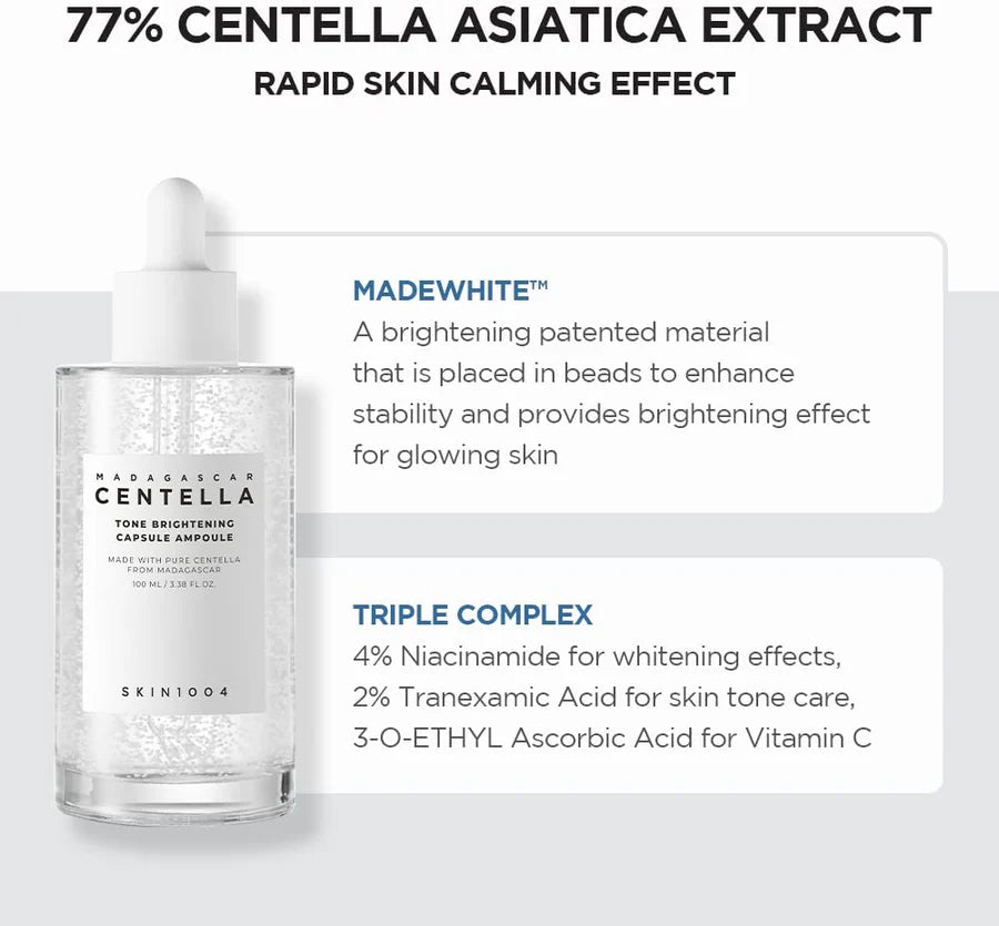 SKIN1004 Madagascar Centella Tone Brightening Capsule Ampoule